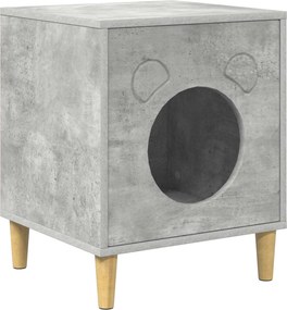 vidaXL Macska Ház Beton 42,5 x 40 x 53 cm Faanyag