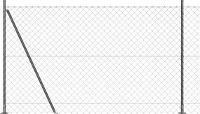 vidaXL Kerítésoszlop Szürke 10 x 1,6 m (60 x 60 mm háló) Acél és PVC