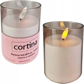 Led-es Dekorációs Gyertya Csőben Láng Effekt Elemes Gyertya 10CM