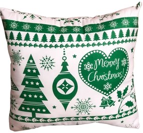 Karácsonyi párna X-Mas Zöld 40x40 cm