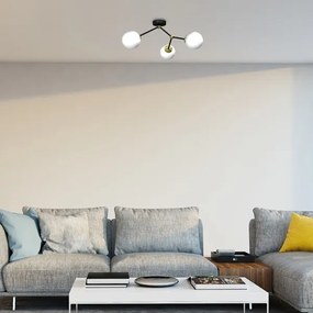 Felületre szerelhető csillár JOY 3xE14/40W/230V fekete/arany