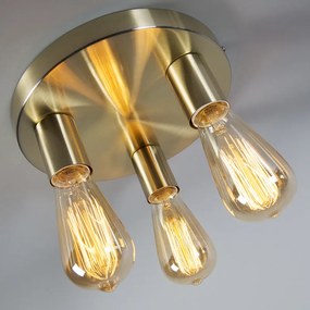 Art Deco mennyezeti lámpa arany kerek - Facil 3