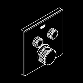 GROHE 29156LS0 -Termosztát falba süllyesztett beépítéshez GROHTHERM SMARTCONTROL fehér