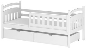 Gyerekágy 90 x 200 cm Tarra (ágyráccsal és tárolóhellyel) (fehér). 1012981