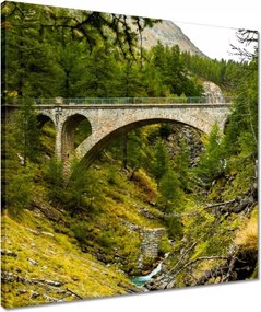 Vászonkép 50x50 Híd Tájkép