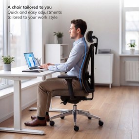 Ergonomikus irodai szék barna VECTOR