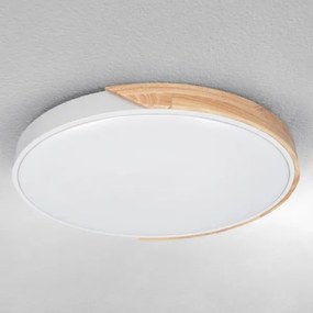 Brilagi - LED dimmelhető lámpatest PILANA LED/60W/230V tölgy/fehér átm. 60 cm + távirányító