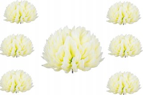 6x Krizantém Ananász Fej Művirág Krizantém