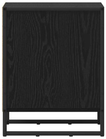 vidaXL Éjjeli asztal 2 pcs Fekete tölgy 39,5 x 30 x 50 cm Faanyag