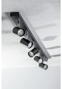 Lámpa Mennyezeti lámpatest VENETO, IP20, max. 20W, 5 x GU10, kör, fekete