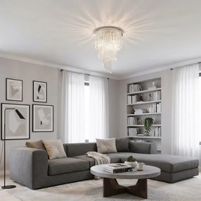 Ideal Lux - Kristály csillár CARLTON 12xE14/40W/230V átm. 50 cm króm