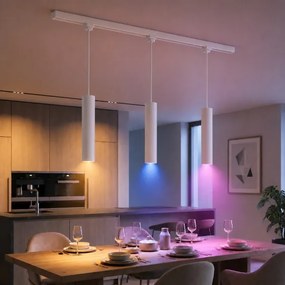 Philips-LED dimmelhető kábeles csillár EASYLINK HUE sínes rendszerhez 3xGU10/4,7W/230V+Hue bridge