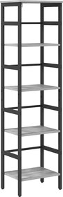 vidaXL Könyvespolc Szürke Sonoma 40 x 29,5 x 149 cm Faanyag