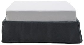 Antracitszürke kárpitozott egyszemélyes ágy 90x200 cm Jaira – Kave Home