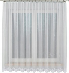 Függöny méteráru hálós hímzés alsó hímzett cirkónia csillogás 180 cm