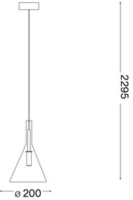 Ideal Lux - LED Csillár zsinóron EMPIRE 1xG9/3W/230V