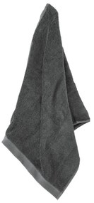 Sötétszürke frottír pamut törölköző 50x100 cm Comfort – Södahl