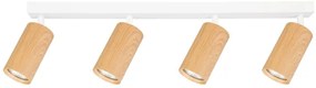 Brilagi - Spotlámpa SELE 4xGU10/30W/230V fehér/tölgy dekor