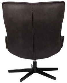 Sötétszürke bársony fotel John – White Label