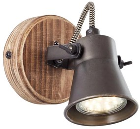 Brilliant - Fali spotlámpa SEED 1xGU10/5W/230V fekete/barna