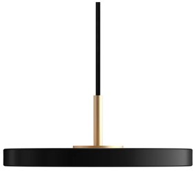 Fekete LED függőlámpa fém búrával ø 15 cm Asteria Micro – UMAGE