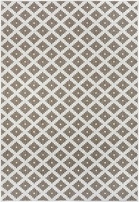 Teraszszőnyeg 200x290cm kétoldalas zsinóros,bézs krémszínű lapos szövésű