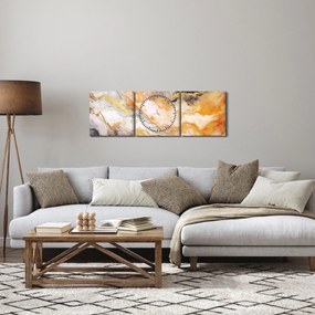 Kép - Márványozott háttér (órával) (90x30 cm)
