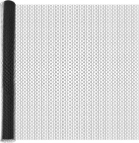 vidaXL Hexagon kerítés Szürke 1,5 x 50 m PVC
