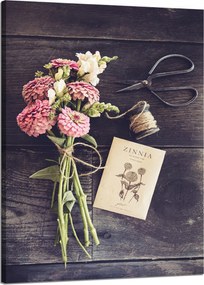 Vászonkép Botanika Cinikus csokor 50x70 cm