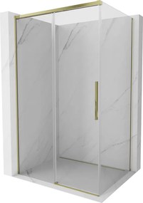 Mexen Rox toló zuhanykabin 150 x 90 cm, átlátszó, arany - 8C2-150-090-50-00