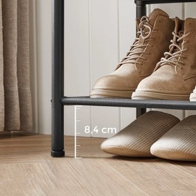 E1035 OLW cipősszekrény, régi fa, 3 polc