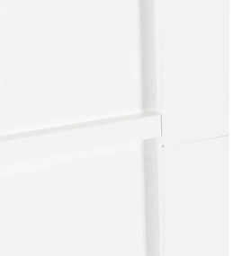 Csúszóajtó Fehér és fekete 83 x 202 cm Tömör fenyő és acél