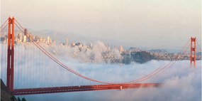 Fotó üvegkép San Francisco híd 140x70