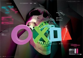 Fotótapéta Neon Örvény Geometria Absztrakt Perspektíva 200x140 +ragasztó