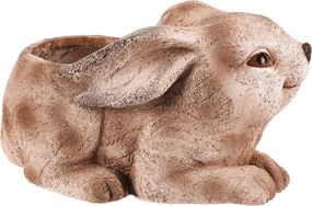 Nyúl virágtartó, magnézium, fa dekor