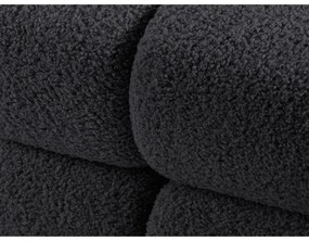 Antracitszürke buklé moduláris sarokkanapé (jobb oldali) Bellis – Micadoni Home