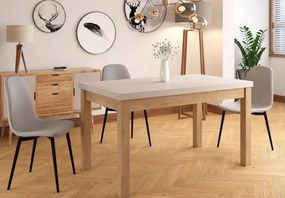 Presto bővíthető étkezőasztal kasmír/cremona tölgy