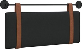 vidaXL Fali Fejtámla Falra szerelhető Fekete 100 x 40 cm Faanyag