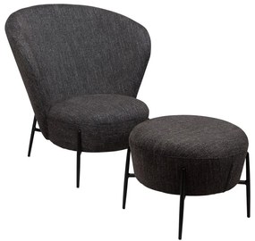 Antracitszürke buklé fotel Orbit – DAN-FORM Denmark