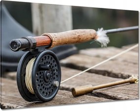 Vászonkép 100x70 Horgász orsó