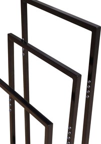 Tutumi Tutumi, 3 karos fém törülközőtartó 600x260x1000 mm 391840, fekete matt, HOM-01003