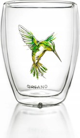 Luxus Duplafalú Termo Pohár Felfújható Üveg 250ml Creano