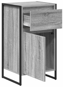 Széf fiókkal Szürke Sonoma 81 x 36 x 150.5 cm Faanyag