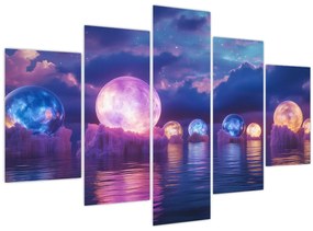 Kép - Bolygók a vízen (150x105 cm)
