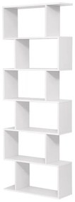 LIVARO fehér könyvszekrény