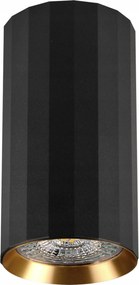 Fali Halogén Lámpatest Tuba Spot GU10 Fekete Arany Nicea Goldlux