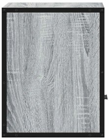 szürke sonoma falra szerelhető éjjeliszekrény 40x31x39,5cm