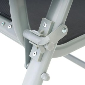 GARTHEN Kerti pad összecsukható 119 cm szürke