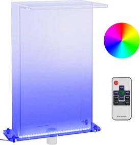 vidaXL akril medenceszökőkút RGB LED-ekkel 51 cm