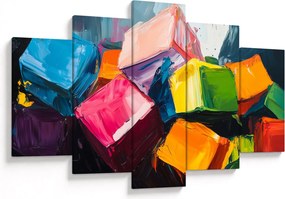 Kép - Színes kockák (150x105 cm)